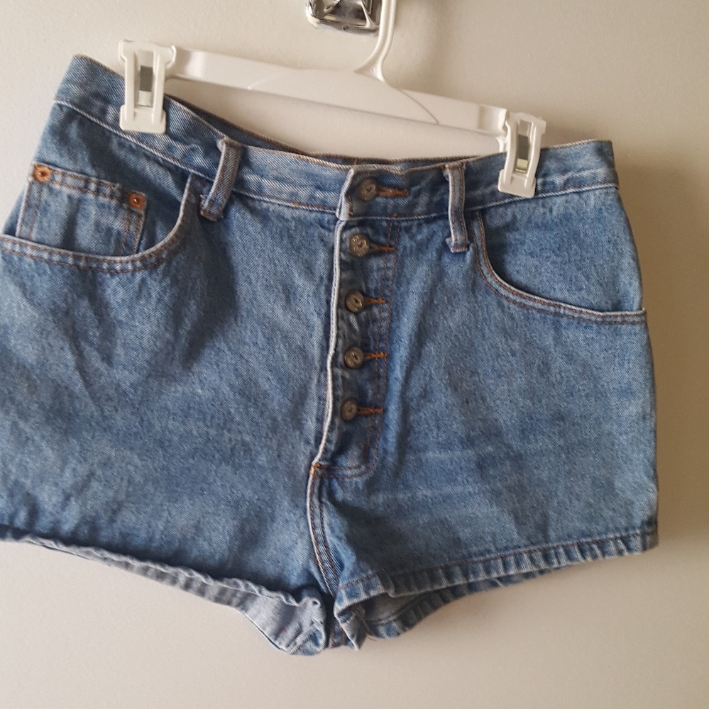 High Waisted Denim Shorts